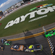 The NASCAR Xfinity Series race ending under caution at Daytona International Speedway. Photo credit: Sarah Crabill/Getty Images